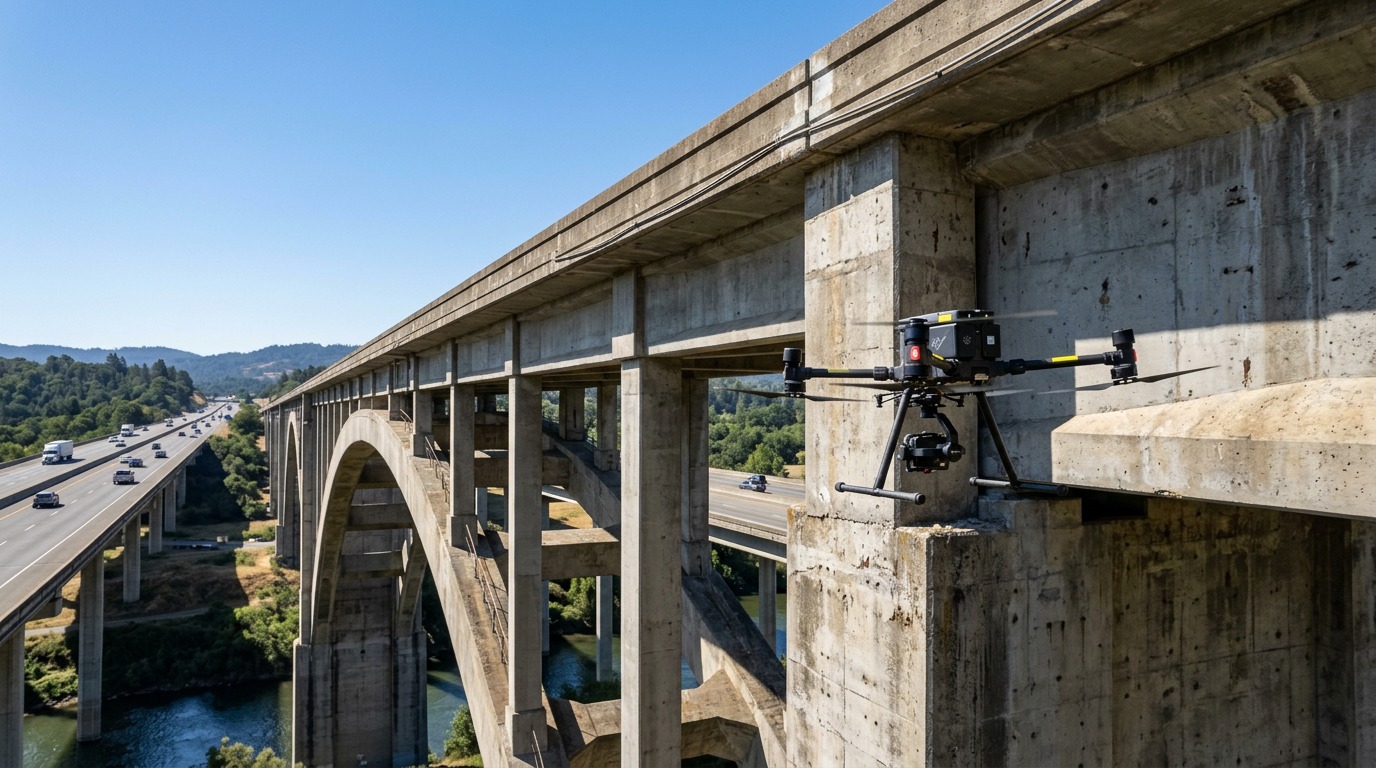 Drone photo illustrating: Compliant Drone Fleets for Public and Federally Funded Projects